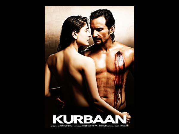 Kurbaan Movie poster, Kareena Kapoor and saif ali khan in kurbaan