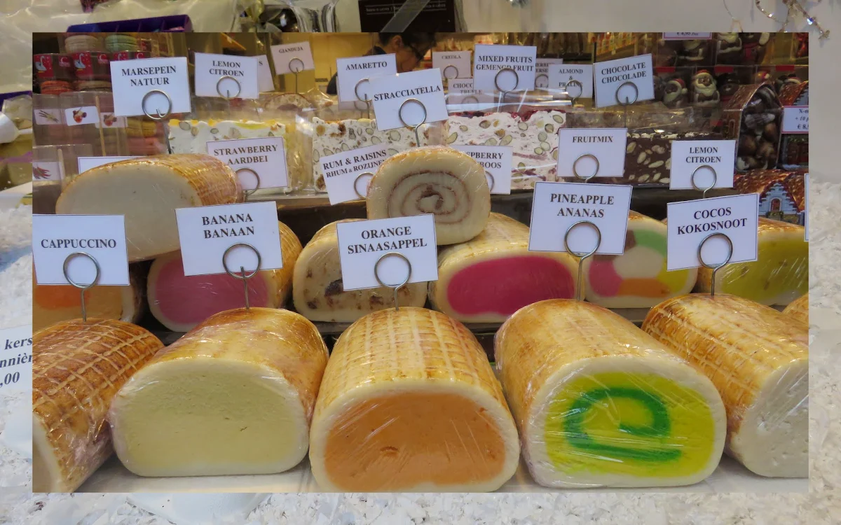 15 Reasons to Visit Bruges for Christmas: Marzipan yule logs