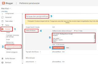 Cara Setting Robots.txt Langkah Optimalkan SEO Friendly di Blogger settingrobotstxt