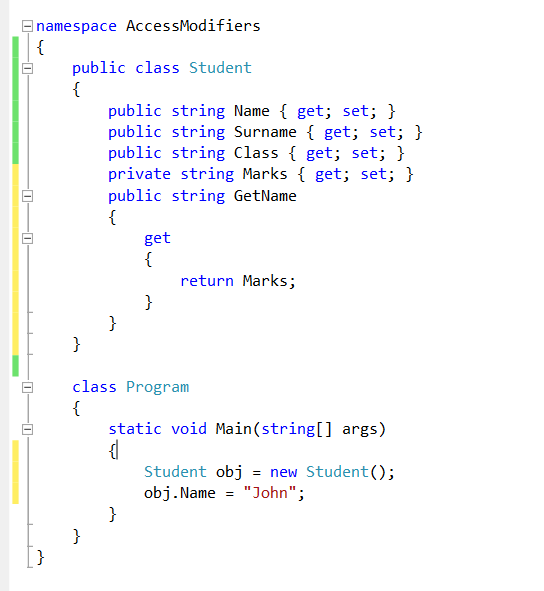 C# : Access modifiers : Part 19 - Tech Solutions