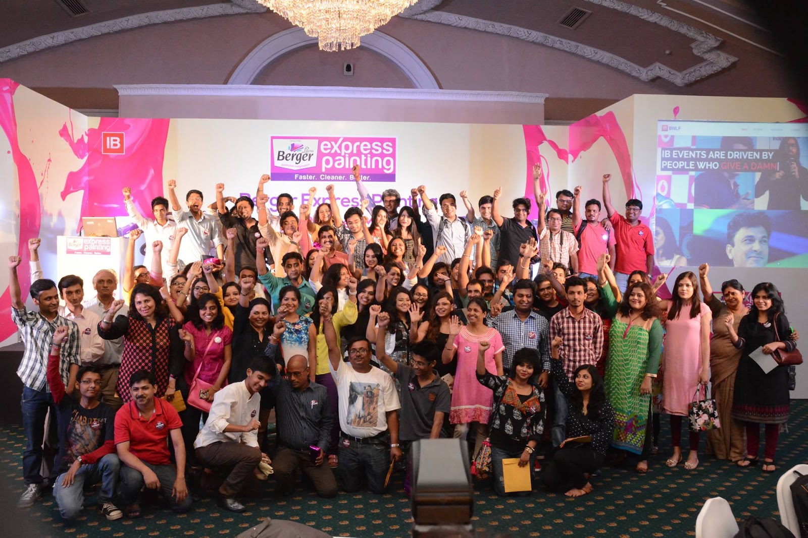 हिंदी मस्तिया Berger Express Painting Indiblogger Kolkata Meet..