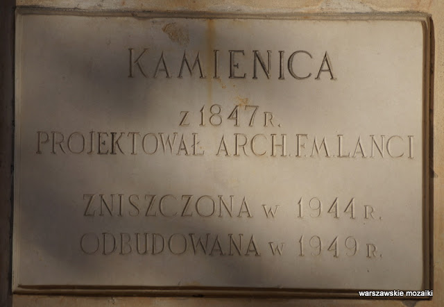 Warszawa Warsaw kamienica balkon żeliwny Maria Zachwatowicz Stanisław Potocki Lanci 
