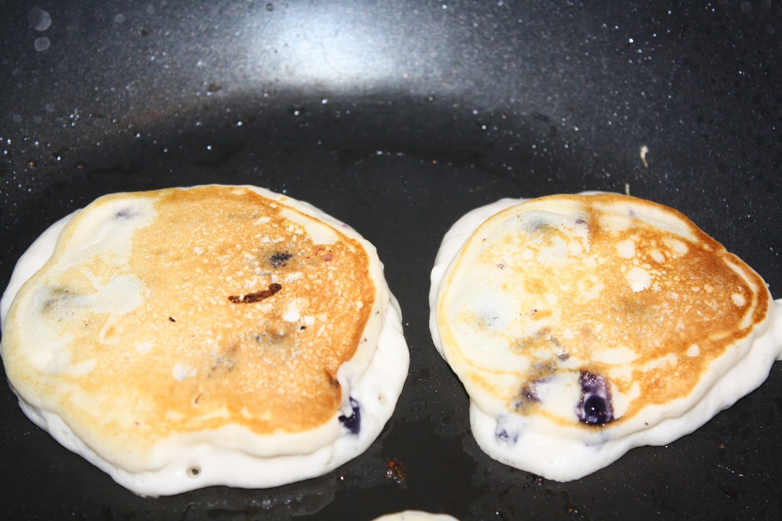 Little Thoughts, Big Moments Frozen Blueberry Pancakes