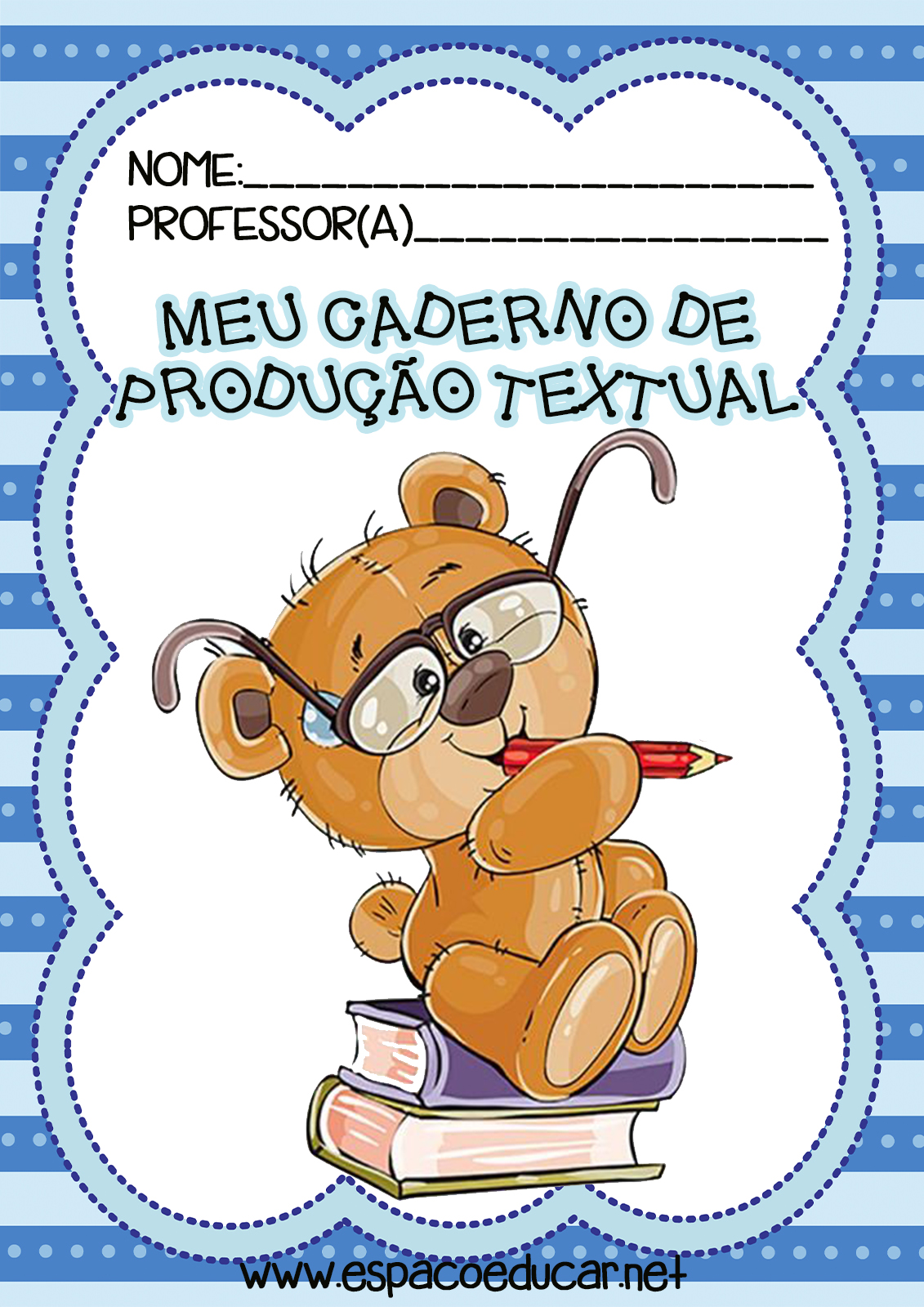 Capa De Caderno De Produção Textual Educa