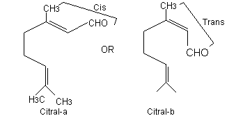 citral-α (90%) and citral-b (10%).