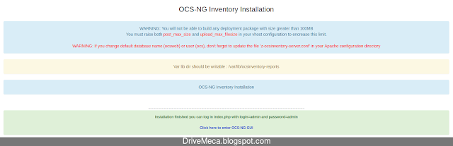 Configurando la consola web de OCSInventory