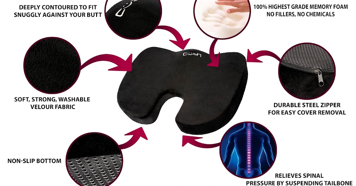 Cush Cushion The World's Most Comfortable Seat Cushion