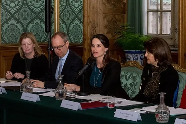 Queen Silvia of Sweden and Princess Sofia of Sweden attended a meeting held with the representatives of the organizations that endeavor to protect the rights of children