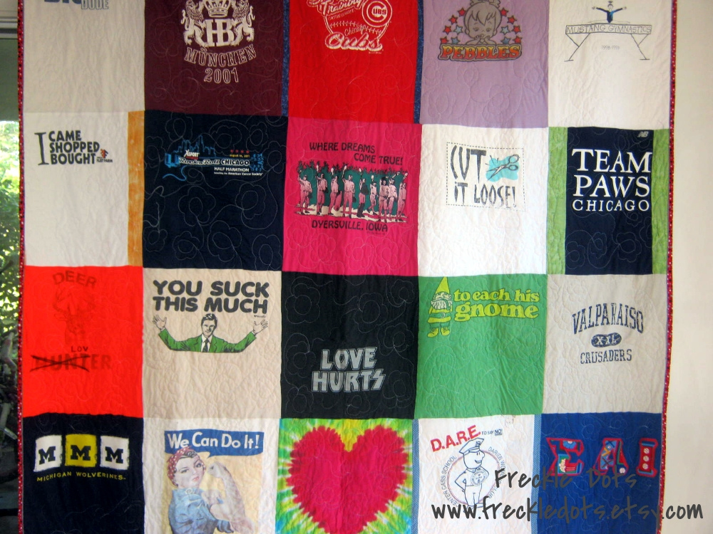 Eclectic Technique Using Liquid Starch for TShirt Quilts