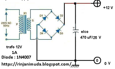 Membuat Power Supply 12V Sederhana Menggunakan 7812 - anam