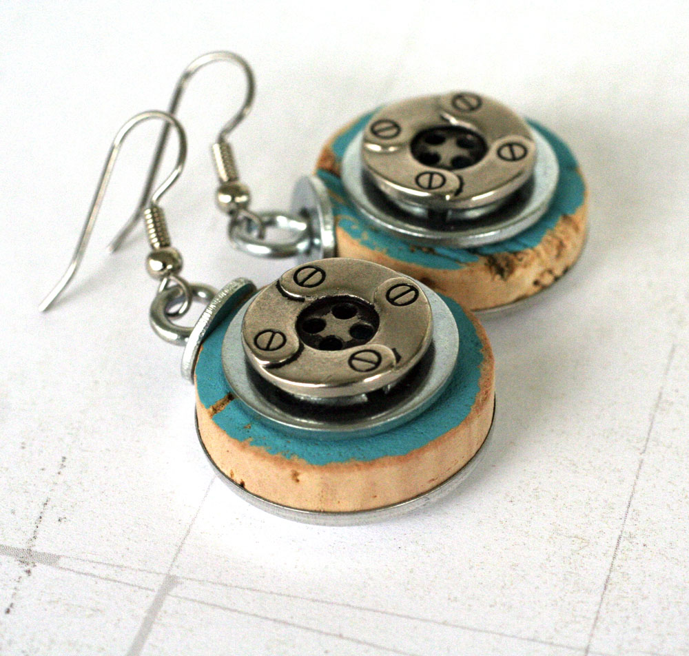 New Wine Cork Earrings in Uncorked and a special coupon code