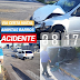 AMINTAS BARROS: carro vira após colisão