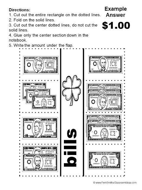 Fern Smith's Classroom Ideas Discounted Bundle St. Patrick's Day Counting Coins and Bills Mega Math Pack With Two FREEBIES!
