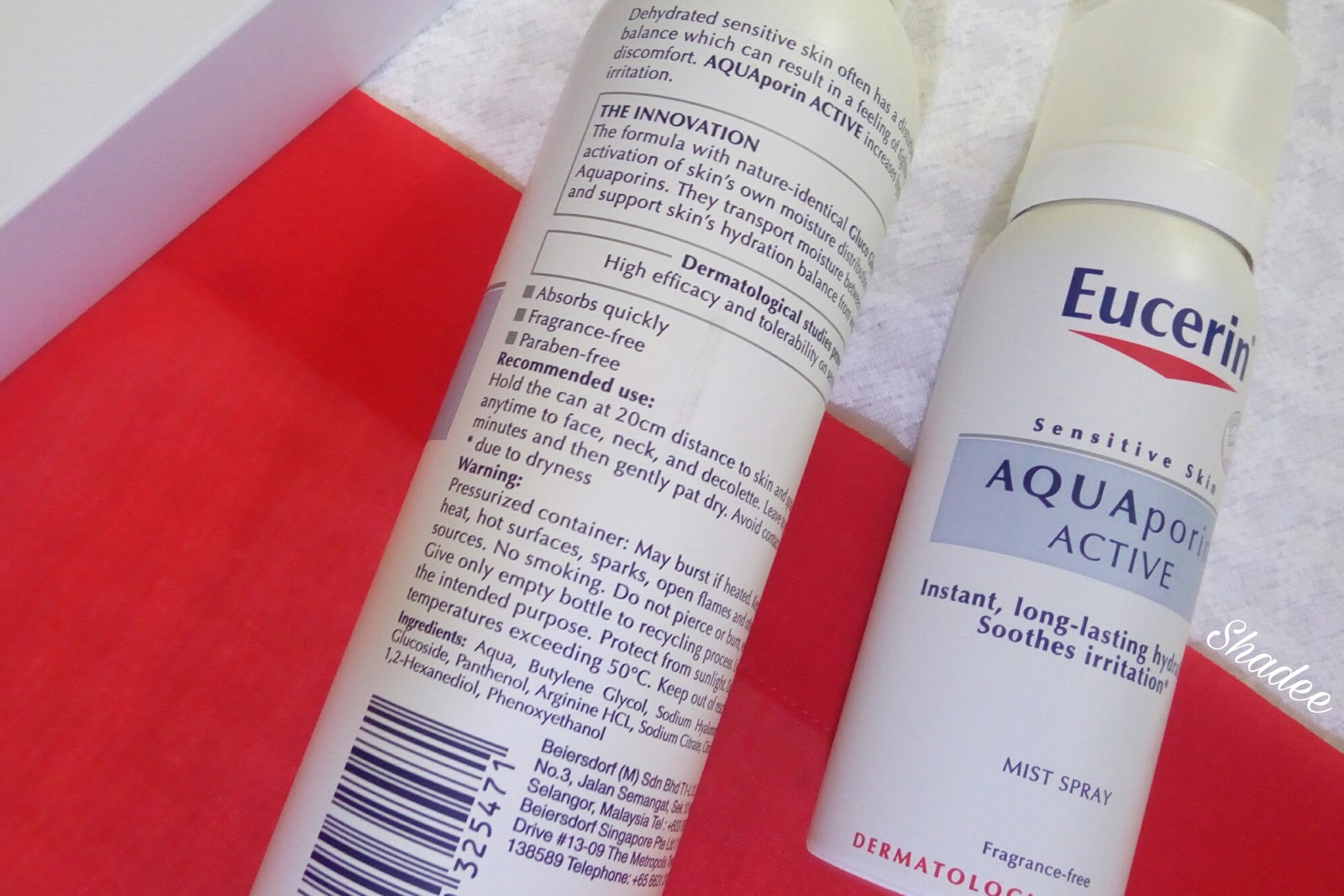 Eucerin Aquaporin Mist Spray For Longer Lasting Hydration - Shad ...