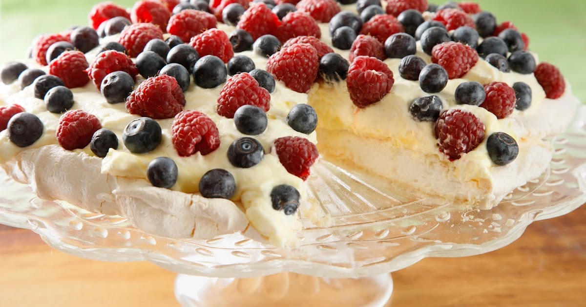 Postre de Navidad Tarta Pavlova Media