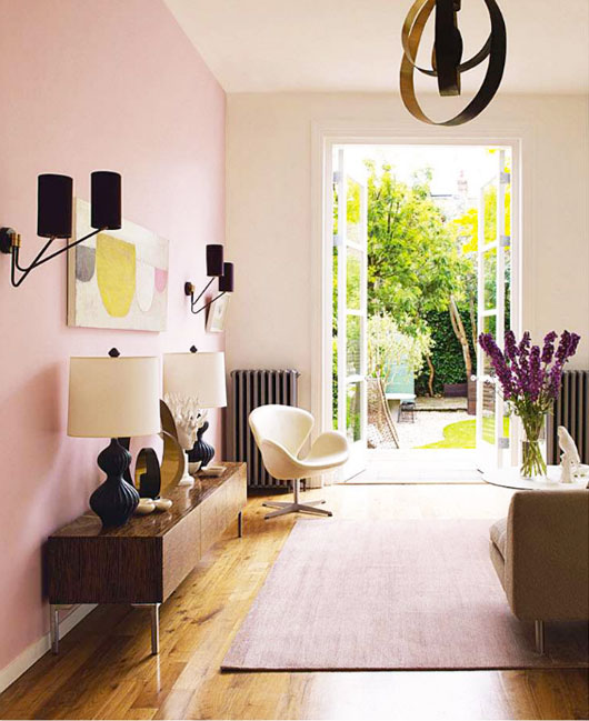 pink rooms, pink masculine room, men and pink