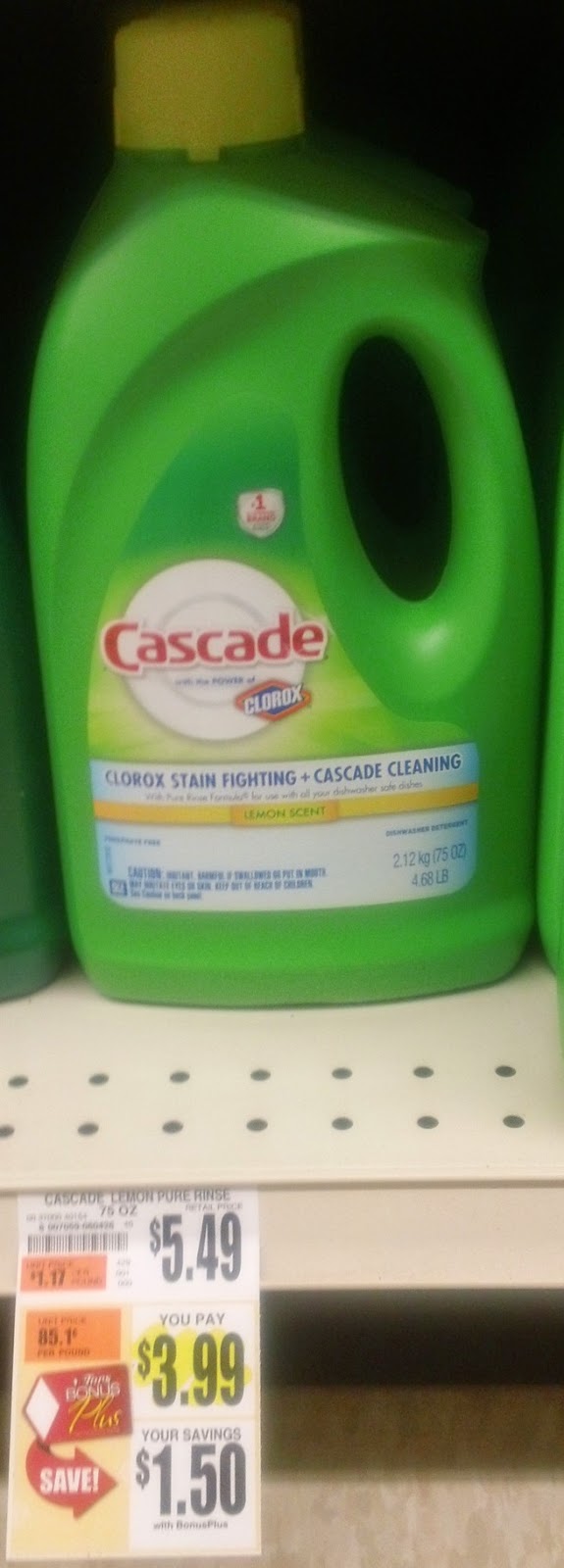 Extreme Couponing Mommy STOCKUP PRICE on Cascade Dishwasher Detergent