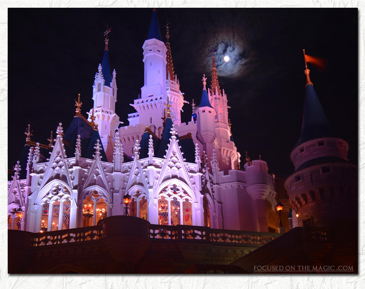 Magic Kingdom night photography Focused on the Magic 
