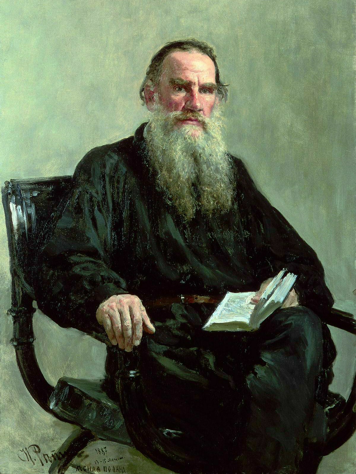 ATD54(Görsel) Ilya Repin(18441930)REALİSM(Portrait of Leo Tolstoy