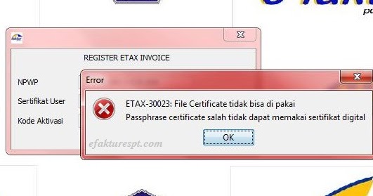 E Faktur Error Update