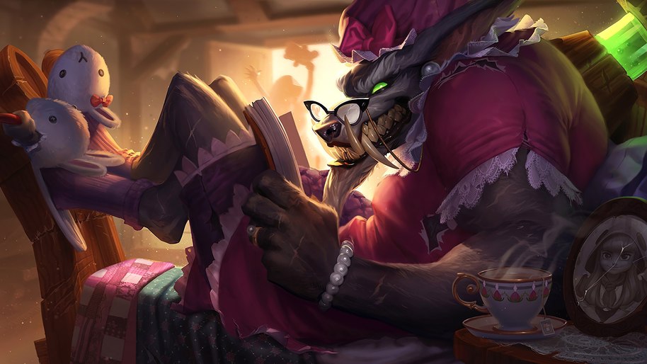 Warwick, LoL, Big Bad, Splash Art, 4K, #338 Wallpaper PC Desktop