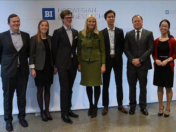 Crown Princess Mette-Marit of Norway attended the opening of BI International Case Competition which is held in Oslo.