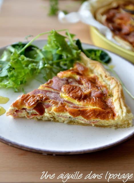 Tarte au jambon Serrano et bleu d'Auvergne