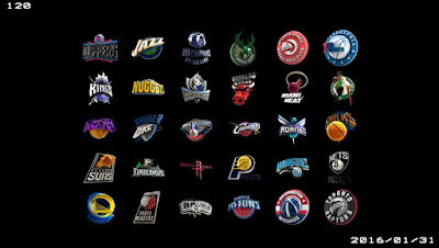 3D NBA logos and 2k16 picture introduction