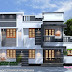4 bedroom flat roof box model home plan