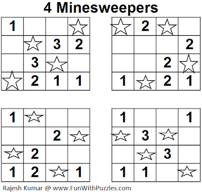 4 Minesweepers (Mini Puzzles Series #24) Solution