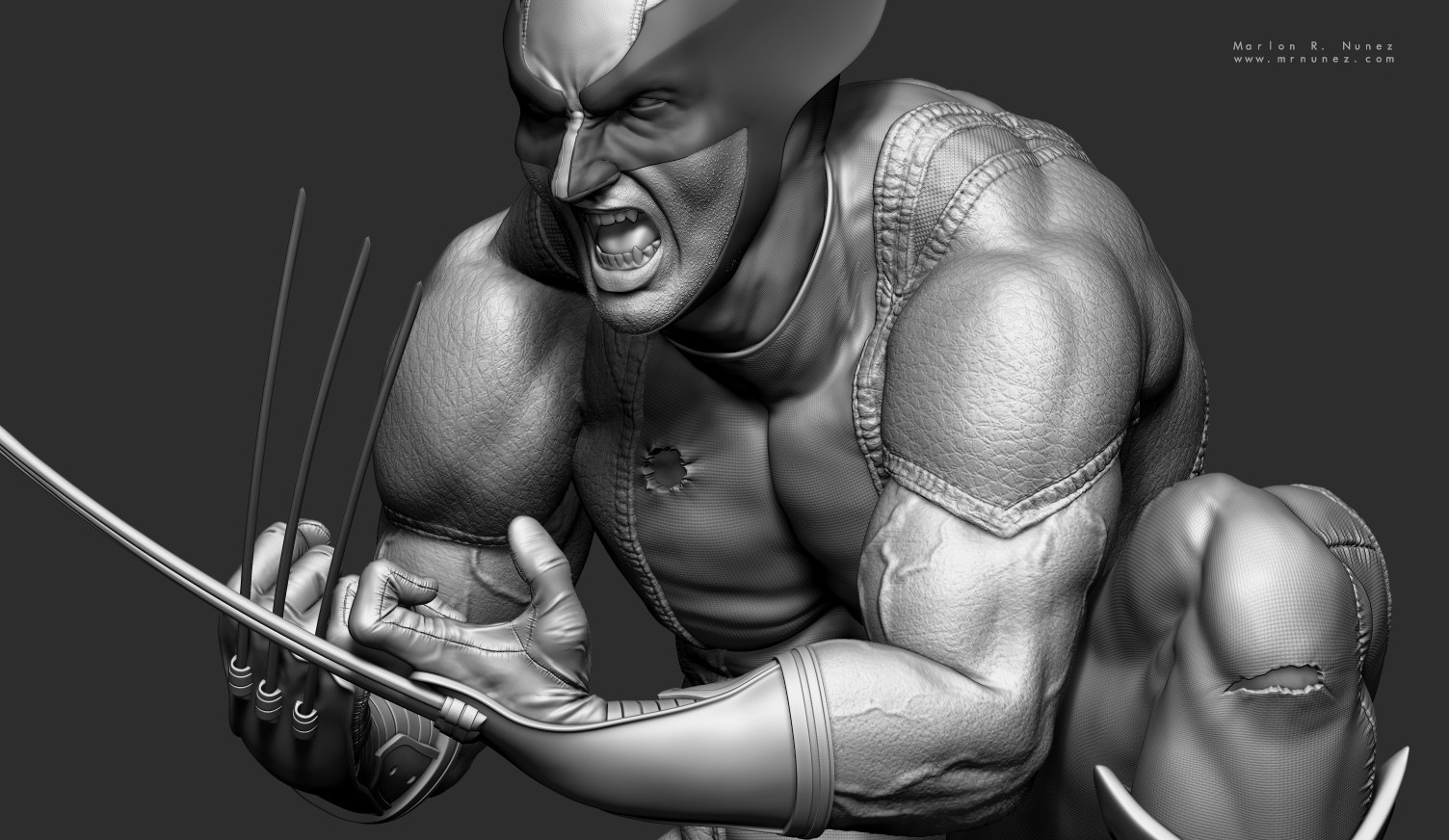 The Movie Sleuth Images 3d Art And 1 4 Custom Statue Designs Of Marvel Comics Wolverine