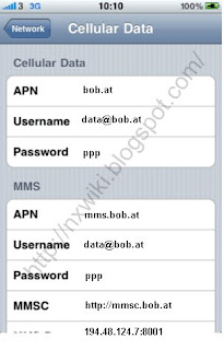 Bob APN einstellungen iPad iPhone Android HTC