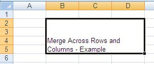 Excel - Merge Cells - Rows and Columns - Java POI Example Program ...