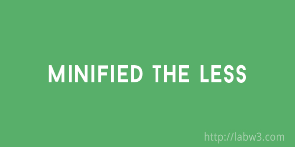 Minified LESS CSS