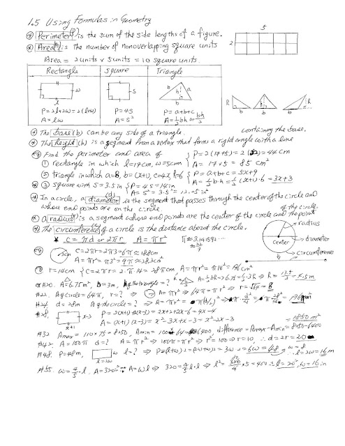 Geometry Nodes Math Notes Sean's Math Page: Geometry Class Note - Chapter 1.5