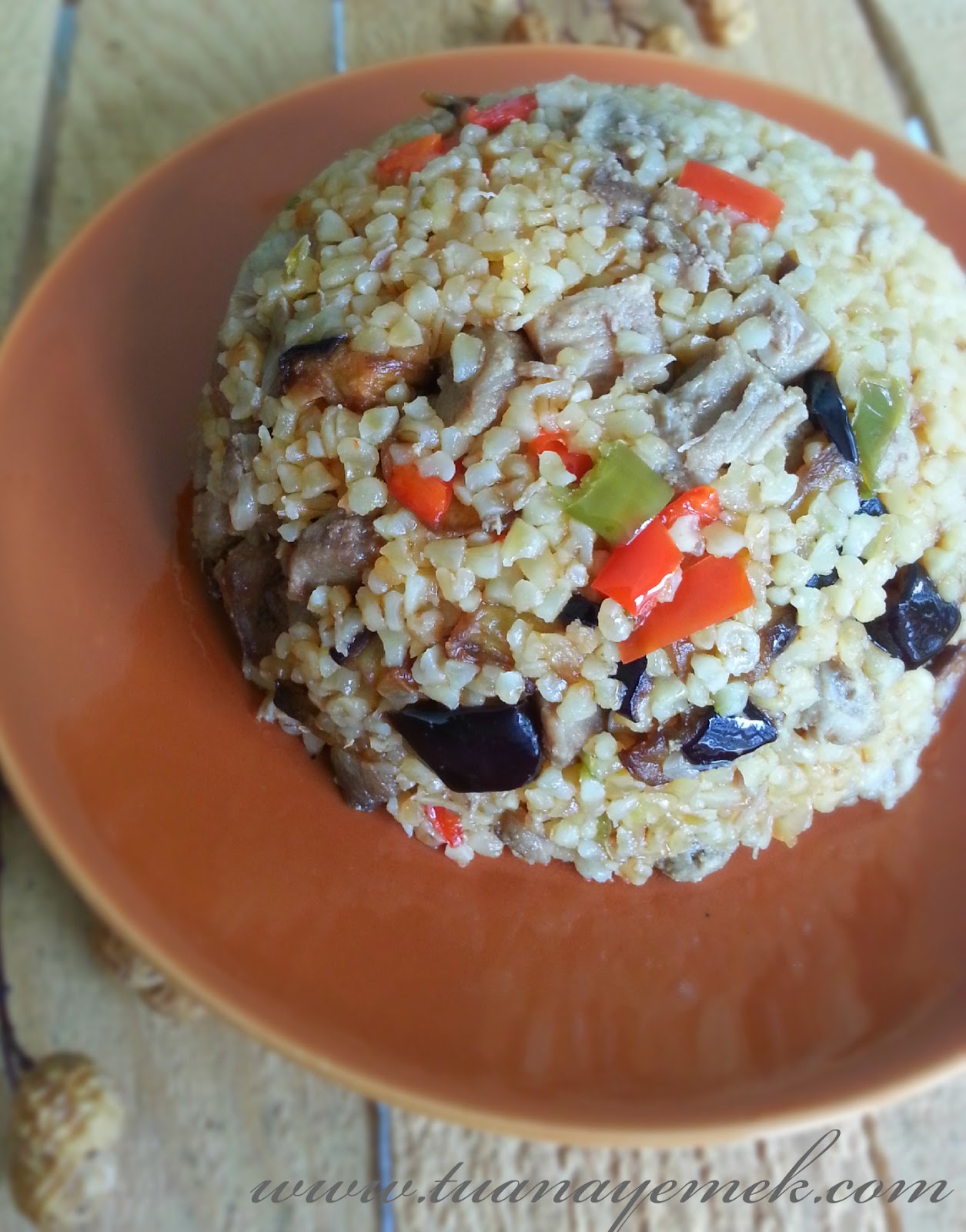 TUANA MUTFAK HİNDİ ETLİ SEBZELİ BULGUR PİLAVI
