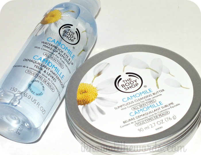 the body shop camomile waterproof eye & lip makeup remover and