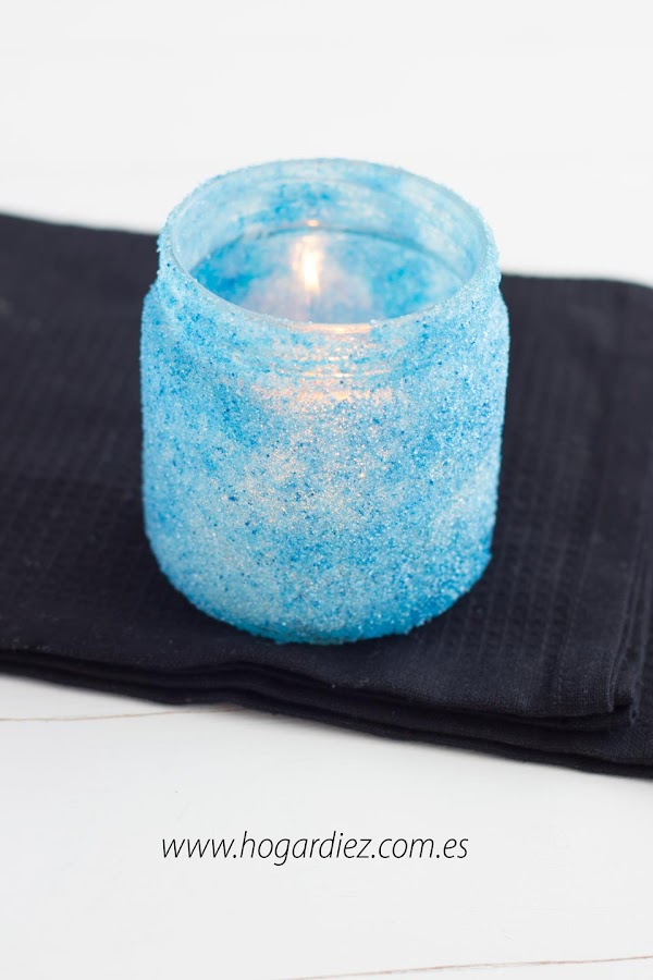 Portavelas DIY de cristal