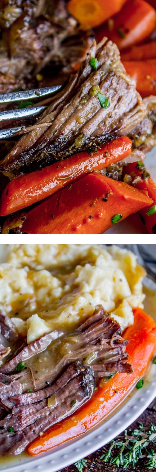 The Easiest FallApart Pot Roast (Slow Cooker) Tasty Foods