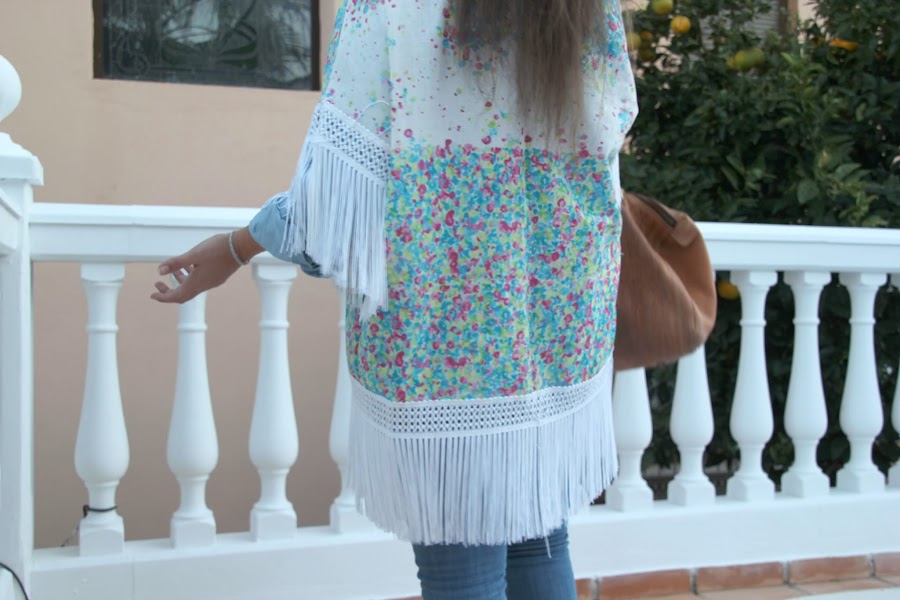 DIY Cómo hacer un Kimono con flecos (Maratón de TELARIA)