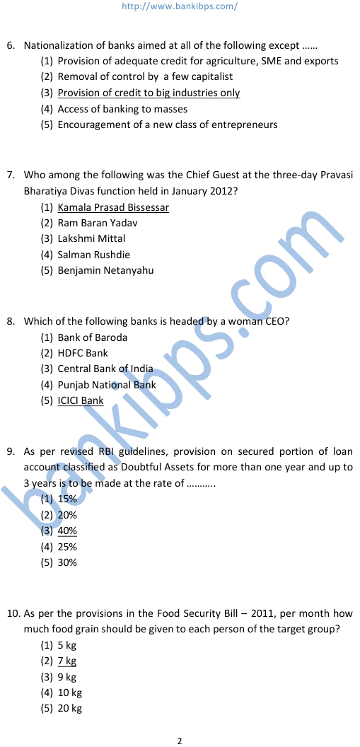 ibps po previous year question paper