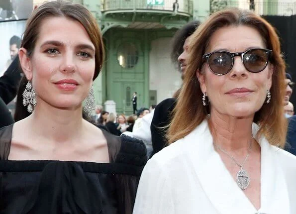 Charlotte Casiraghi, Andrea Casiraghi and Tatiana Casiraghi. organized by the houses of Chanel and Fendi