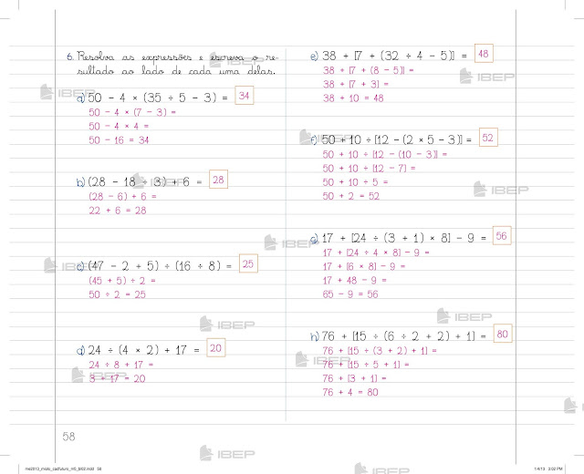 Caderno Do Futuro 5 Ano Matematica
