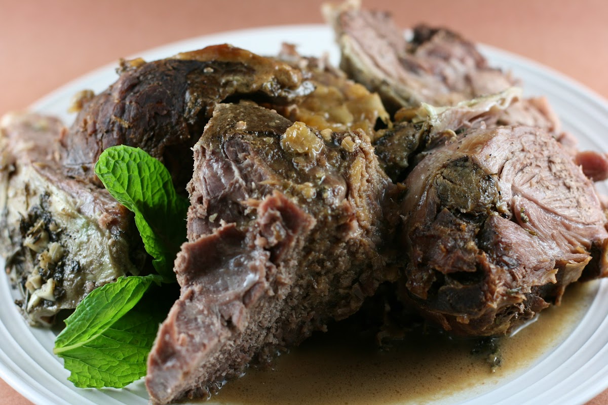 Slow Cooker Mint Glazed Lamb A Year of Slow Cooking