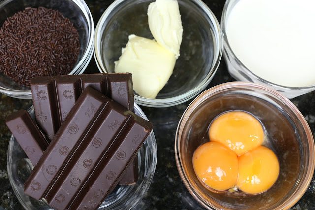 Ingredientes para trufas de chocolate