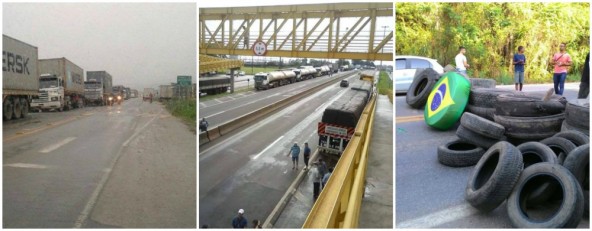 Fracassa greve de “caminhoneiros” contra Dilma em todo o país