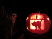 kürbis schnitzen halloween pumpkin deko herbst cat