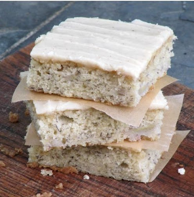 Banana Bars with Browned Butter Glaze