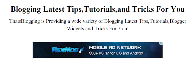 Add AdSense Ads To Blogger Header 