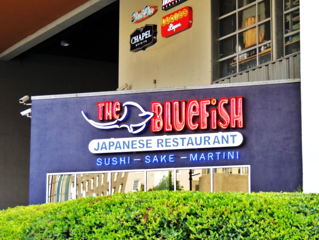 Houston in Pics The Bluefish Sushi Restaurant at Bayou Place (day and
